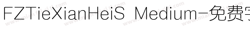 FZTieXianHeiS Medium字体转换